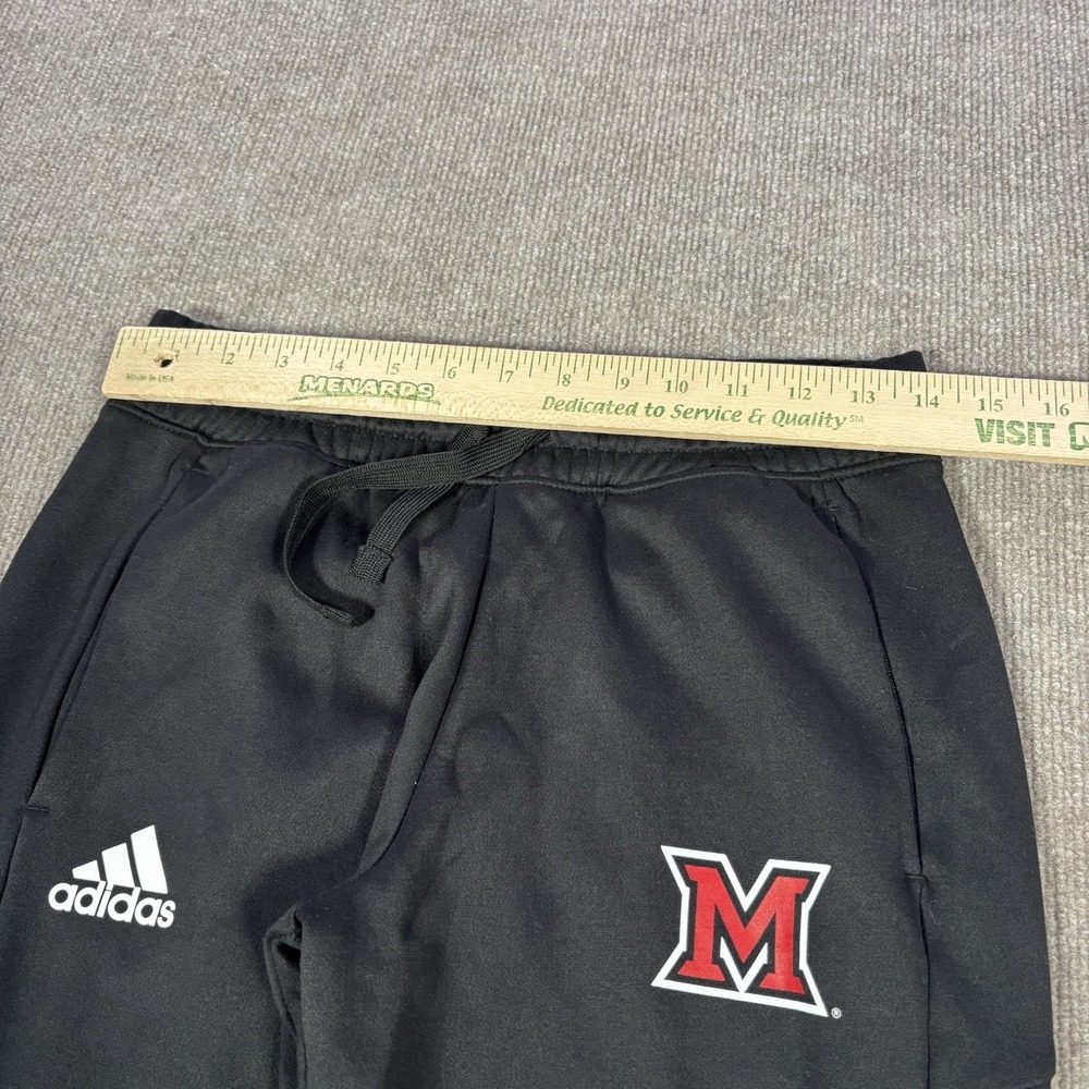 Adidas Miami Redhawks Track Pants Mens S Black Aeroready Tapered Logo Warm Up - Picture 11 of 12
